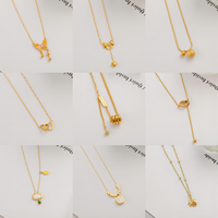 Collier papillon d'amour d'été léger et luxueux en acier inoxydable sans décoloration Niche Design et chaîne de clavicule polyvalente pour femmes