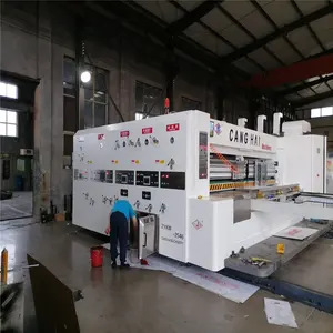 Impresora de impresión flexográfica corrugada CANGHAI, máquina ranuradora para caja de cartón