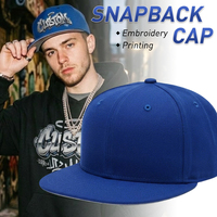Gorras de Béisbol Azules Estilo Hip Hop, Gorras de Béisbol Bordadas e Impresas, Gorras Ajustables para Hombres y Mujeres
