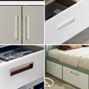 Good Gorgeous Price Furniture Aluminum Alloy Modern Pull Handle for Kitchen Dresser Bedroom Bathroom Cabinet <b>Drawer</b> Knobs Easy - Product Image 6
