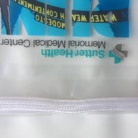 Sac en plastique transparent en LDPE recyclé avec logo personnalisé et cordon de serrage pour le shopping et les cadeaux