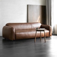 Canapé sectionnel carré deux places de style Mid-Century Modern pour petits appartements, en similicuir résistant à l'eau, mobilier facile à installer