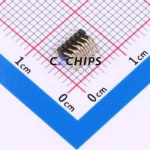 HX PZ1.0-2x6P WZ Pin Header Bent Lead Through Hole,P=1mm Connector ( Pin Structure: 2x6P )( Pitch: 1mm )( Row Spacing: 1mm ) - Product Image 2