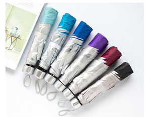 Parapluie Pliant de Luxe pour Homme et Femme, 7 Os, Couleurs Unies, Ensoleillé, Forte, Pluvieux, Grande Ombre, Coupe-Vent - Product Image 4