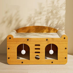 Cat Scratcher Schlaf bett 2 Schichten Cat <span class=keywords><strong>House</strong></span> <span class=keywords><strong>Indoor</strong></span> Wellpappe Großhandel Cat Scratcher Karton - Product Image 3