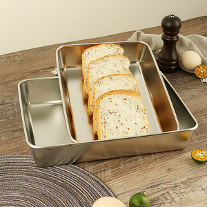 Bandejas de Servir Rectangulares Profundas de Acero Inoxidable Good Friend, Aptas para Microondas, de Color Sólido, para Uso Comercial en Hoteles y Restaurantes - Product Image 2