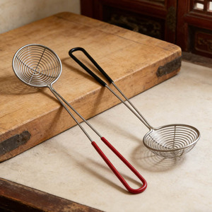 Stainless Steel Slotted Spoon Strainer Ladle Drainer For Noodles Dumplings Frying Multifunction Kitchen Tool - Product Image 4