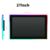 Personalización de fábrica 43 pulgadas 3M Multi Touch Capacitive Video Gaming LCD Pantalla táctil Monitor de luces LED con interfaz USB