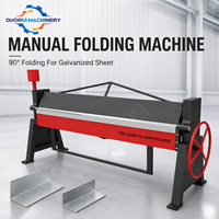 Machine de pliage manuelle pour atelier de fabrication de tôles, à pince réglable pour la pliage droite de plaques fines en acier et de conduites d'air