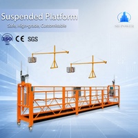 Plateforme suspendue en acier peint ZLP1000, échafaudage suspendu de 1000 kg, plateforme suspendue pour la construction