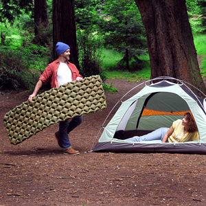 Colchoneta Inflable para Camping, Rectangular, de EVA, Impermeable, Portátil, para Dormir al Aire Libre, Diseño Acolchado Inflable Automático - Product Image 1
