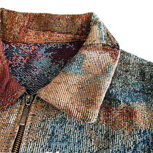 Gran oferta, suéter de tapiz Jacquard personalizado para hombre, cuello levantado, todas las tallas grandes para la temporada de otoño - Product Image 1