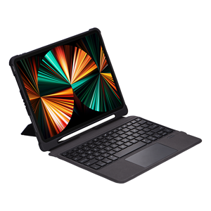 Nhà Máy Bán buôn từ có thể tháo rời <span class=keywords><strong>bluetooth</strong></span> Bàn phím Trường hợp với trackpad cho 11 ''/13'' <span class=keywords><strong>iPad</strong></span> 2024 không khí tối màu xám từ đứng - Product Image 4