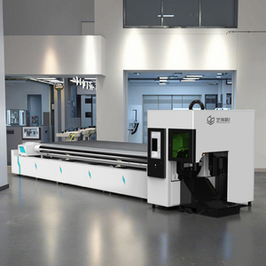 Customized High Two Chuck Automatic Fiber Laser Tube Cutting Machine Price for Cut Metal Ss Fiber Laser Cutter - Product Image 1