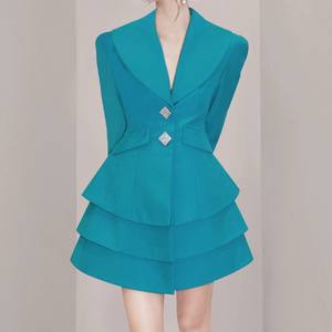 Robe de costume de style français pour femmes 2022 automne nouvelle jupe légère de luxe et capable - Product Image 6