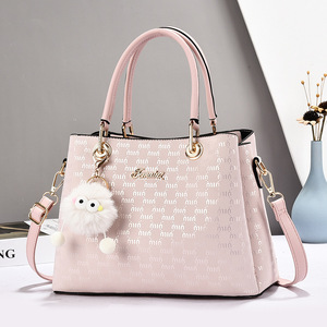 Bolso Tote Casual para Mujer Jemutaz con Adorno de Pompón, Correa Extraíble, Cierre de Solapa Clásico, Bolso de Mano de Microfibra para Uso Diario - Product Image 3
