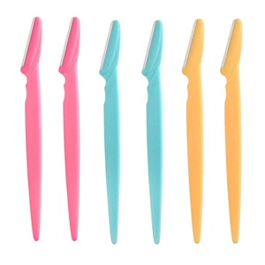Ensemble de 3 rasoirs à sourcils multifonctionnels unisexes, rasoir à sourcils et rasoir pour le visage, rasoir à sourcils portable avec housse de protection - Product Image 1