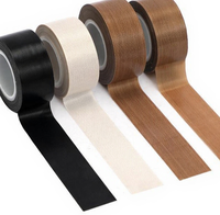 Ruban PTFE auto-adhésif simple face en acrylique antistatique brun haute température 300°C, épaisseur 0,18 mm, pour applications sous vide/manuelles/à impulsion