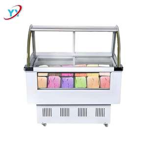 Gran oferta, helado de pescado, doble puerta de cristal, pantalla <span class=keywords><strong>Flash</strong></span>, congelador rápido comercial, nevera, refrigerador, congelador para el hogar - Product Image 1