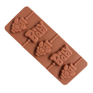 Moules à sucettes en <span class=keywords><strong>chocolat</strong></span> en silicone avec forme de double coeur, étoile, petite fleur, <span class=keywords><strong>moule</strong></span> à bonbons rond en silicone sucette - Product Image 6