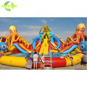 Toboganes <span class=keywords><strong>de</strong></span> agua inflables verdes, venta al por mayor, pulpo, <span class=keywords><strong>castillo</strong></span> inflable comercial, piezas <span class=keywords><strong>de</strong></span> agua, toboganes <span class=keywords><strong>de</strong></span> agua grandes a la venta, <span class=keywords><strong>San</strong></span> Antonio - Product Image 2