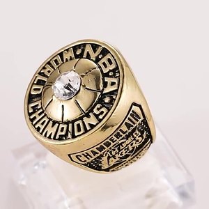 1972 para <span class=keywords><strong>Los</strong></span> Angeles Lakers Championship Ring West Player Aleación ecológica Diamante Cobre chapado en oro Piedra preciosa certificada CMA - Product Image 5