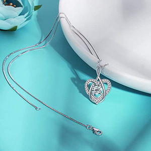 Collana con Ciondolo a Cuore Mobile per Donne, Catena Classica in Rame, Regalo Semplice ed Elegante - Product Image 4