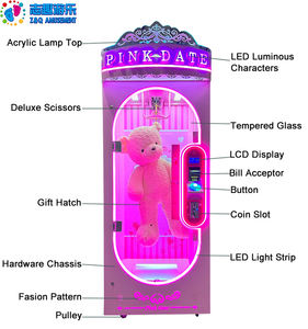 Nueva Máquina de Juego <span class=keywords><strong>Arcade</strong></span>, Muñeca de Peluche Grande Rosa, Corta el Cordón, Juego de Peluche con Premios para Centros Comerciales Interiores - Product Image 6