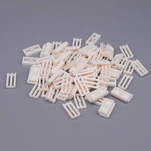 Bloques de Construcción de Plástico Hechos a Mano, Rellenos de Partículas Pequeñas, 40 Piezas, Compatibles con la Tabla de Arcoíris 30244, Tabla de Rejilla con Rayas Paralelas - Product Image 4