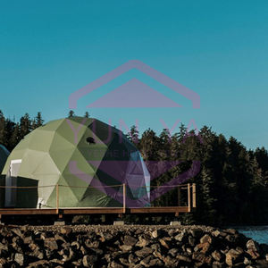 Dark Khaki Africa Oriente Medio Venta caliente Desert Resort Glamping Prefab Hotel Dome Carpa Camping Tienda al aire libre Carpas circulares redondas - Product Image 4