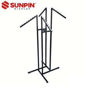 Appendiabiti in Acciaio Regolabile in Altezza con Bracci Inclinabili a 4 Vie, Stand Autoportante per Abiti e Pantaloni - Product Image 1