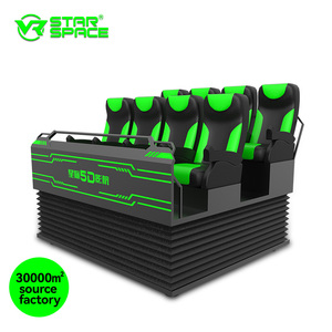 <span class=keywords><strong>Cinéma</strong></span> du simulateur 5D 7D 9D VR d'attraction du mouvement 4/8/10 de chaise de théâtre du fabricant 5/7/9D de machine de l'espace VR d'étoile de VR - Product Image 1