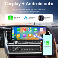 Autoradio Foforfor 12,3 pouces pour Toyota Highlander 2015-2018, Android 13, Carplay, lecteur DVD, stéréo, navigation GPS, unité principale DSP 4G