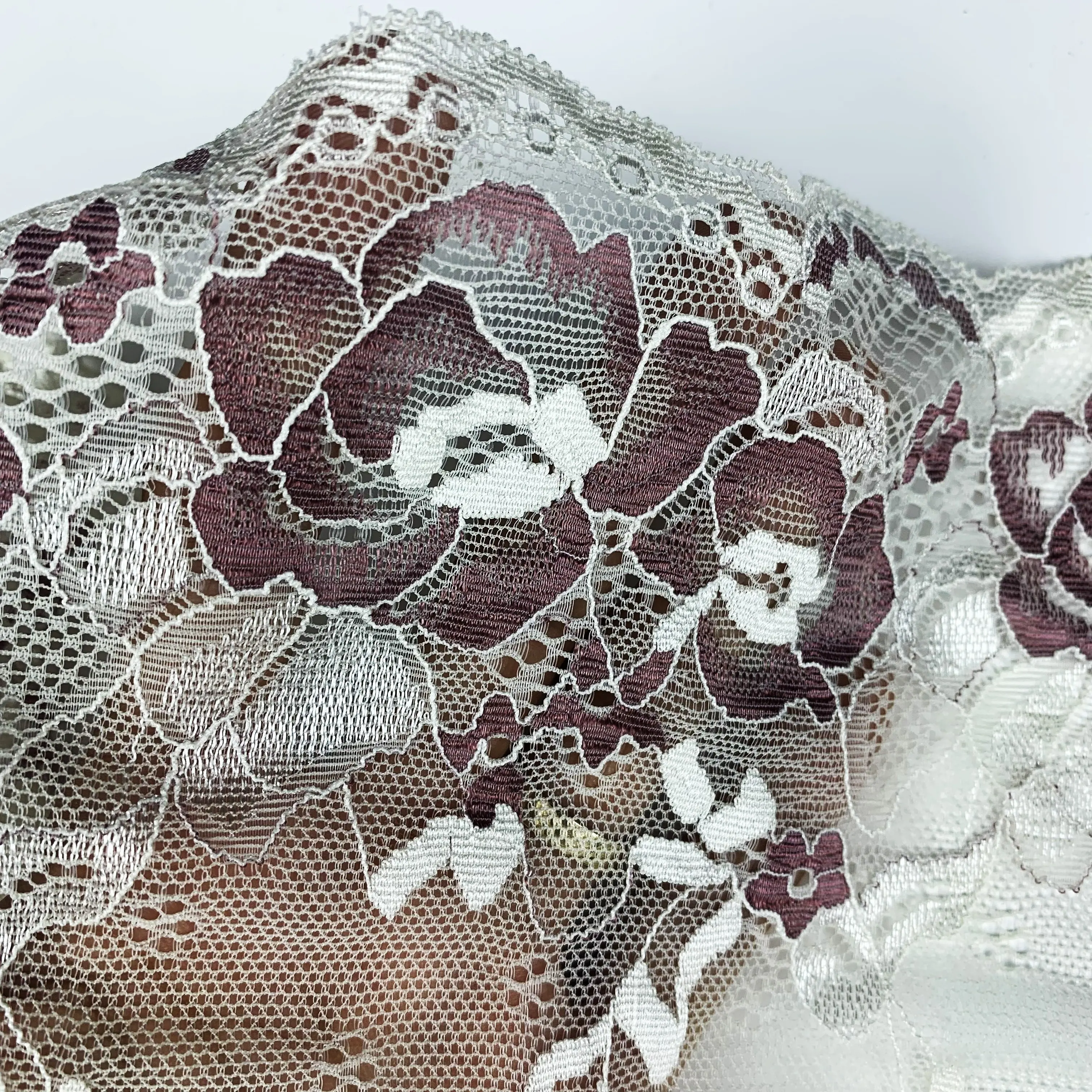 Intiflower Ready Stock Wide Lace Organza Fabric Lace Fabric For Clothing Wedding Luxury Tablecloth Fabric