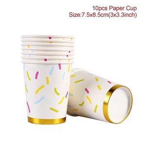 DAMAI joyeux <span class=keywords><strong>anniversaire</strong></span> fête vaisselle jetable assiette en papier tasse 1er <span class=keywords><strong>anniversaire</strong></span> fête décoration enfants bébé douche vaisselle - Product Image 6
