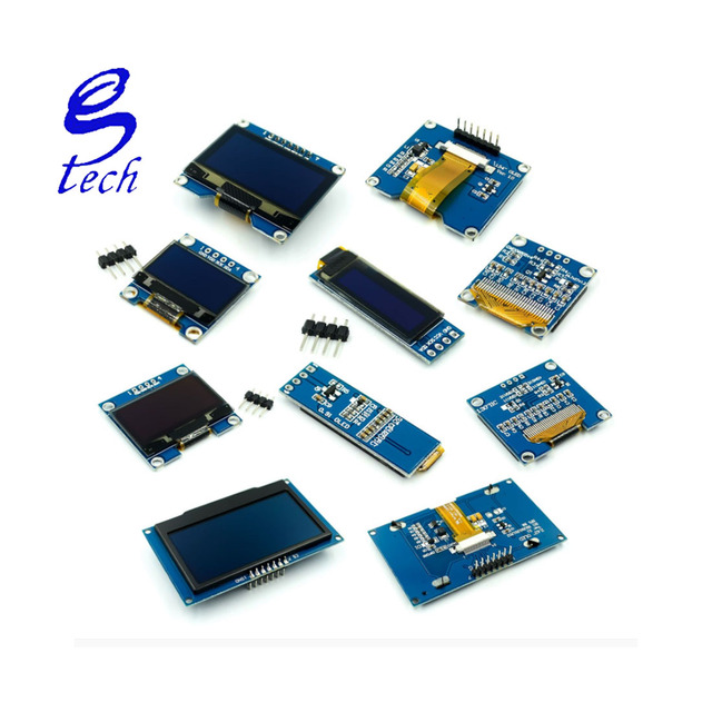 White Blue Color 128X64OLED LCD LED Display Module 0.91 0.96 1.3 1.54 2.42inch I2C IIC Serial New Original with Case