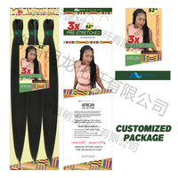 Échantillon Gratuit Extensions Crochet pour Cheveux Africains Expression Ombré Tresses Faciles Tresses Pré-Étireé Cheveux Synthétiques à Tresser