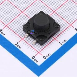 SMG-12T-H080A1 Tactile Switch SMD-4P,12x12mm Switch Single Pole Single Throw Round Button 2.5N 12mm - Product Image 1