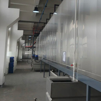 Ligne de prétraitement de l'acier à commande PLC avec cabine de peinture, four de séchage et système de convoyeur robotisé