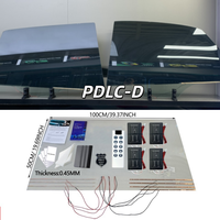Película de Vidrio Inteligente Conmutable Autoadhesiva de Lujo PDLC-D de 0.45 mm, Película PDLC de Calidad 3M con Protección UV para Ventanas de Automóviles, Sistema de 12 V, 5 Años de Garantía