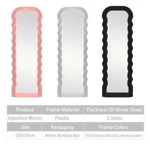 <span class=keywords><strong>Miroir</strong></span> d'injection HOMCO créatif moderne <span class=keywords><strong>grand</strong></span> <span class=keywords><strong>miroir</strong></span> à vagues irrégulières 3 couleurs <span class=keywords><strong>miroir</strong></span> décoratif pour la décoration intérieure - Product Image 5