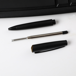 High Quality Luxury Hotel <strong>Pen</strong> All Black Matte <strong>Metal</strong> Laser Ball <strong>Pen</strong> with Custom logo - Product Image 6