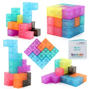Meilong Ruban Magnetic Cube 3D Twist building blocks Puzzle Educational Multi function Magnetic Fidget Cubes