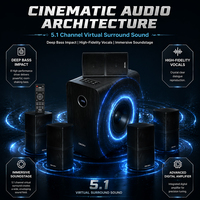 Sistema de Audio Envolvente 5.1 OKON HY-310, Altavoz Bluetooth, Subwoofer Activo, Altavoz Multimedia, Distribuidor Mayorista
