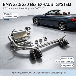 Tubo de Escape Trasero de Alta Calidad Ss304, Tubos de Escape Catback, Silenciador para <span class=keywords><strong>BMW</strong></span> 330i <span class=keywords><strong>330</strong></span> 3.0T E93 2007-<span class=keywords><strong>2012</strong></span>, Mejora la Respuesta del Acelerador - Product Image 1