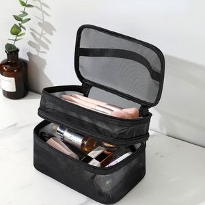 Women's Transparent Mesh for Cosmetics Makeup and Toiletries Kit for Travel <b>Make</b> <b>up</b> Organizer <b>Bag</b> - Product Image 3
