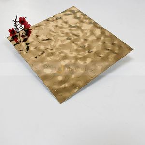 Lámina Decorativa de Acero Inoxidable Martillado M188 314 316, Lámina de Acero Inoxidable con Diseño de Ondas de Agua, Paneles de Pared y Techo para Interiores - Product Image 5