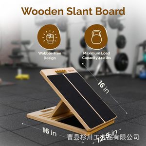 Planche inclinée en bois Zenciline, planche d'équilibre inclinée antidérapante, équipement de fitness à domicile - Product Image 3