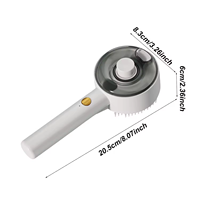 Brosse Vapeur Électrique en Acier Inoxydable pour Éliminer les Poils d'Animaux - Peigne de Toilettage Écologique à Vapeur pour le Contrôle de la Moulaison Chien/Chat