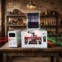Máquina de Corte Láser de Fibra Mini de Alta Potencia 1200W 4040, Refrigerada por Aire, Servo, Enfoque Automático, Repetibilidad de ±0.03mm, para Fabricación de Piezas Metálicas Pequeñas